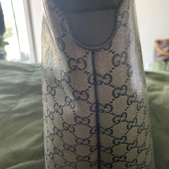 GUCCI GG crystal canvas 213048 EUC 🩶🖤Metallic - Picture 6 of 17